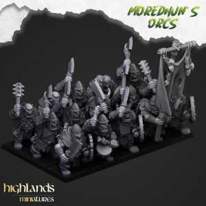 Higlands Miniature- Orc Warriors   