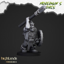 Higlands Miniature- Orc Warriors avec lance   