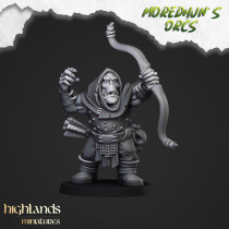 Higlands Miniature- Orc Warriors arme de base bouclier   