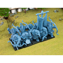 Higlands Miniature- Orc Warriors arme de base bouclier   