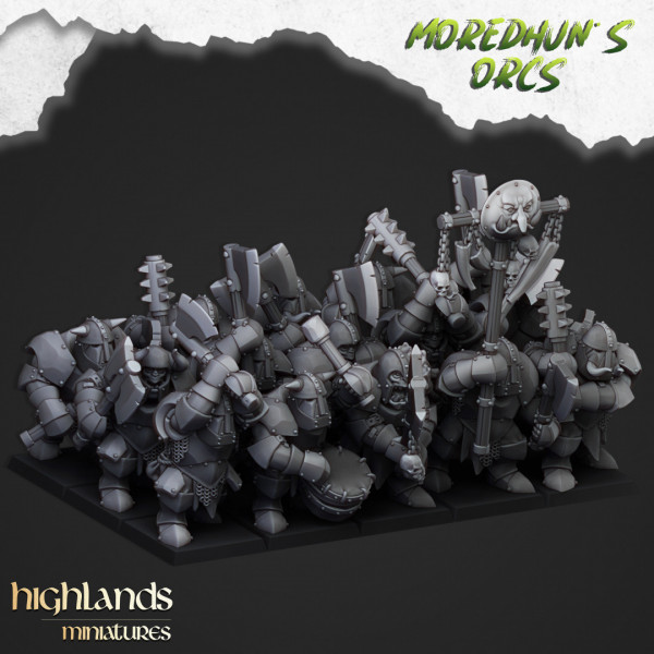 Higlands Miniature- Orc Warriors   