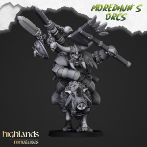 Higlands Miniature-Borgor Skullcrusher Orc boss   