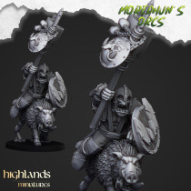 Higlands Miniature-Gobelins sur Squig avec Lances   