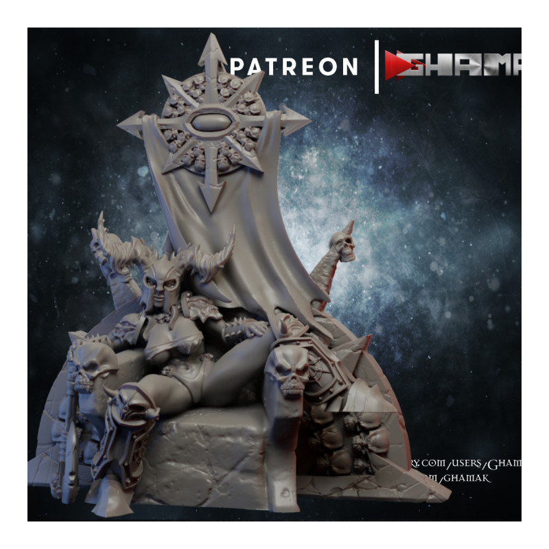 "Armée du Chaos Ghamak - Figurines 3D pour Wargames Fantasy & Batailles Épiques"