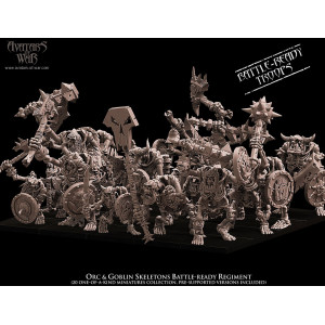 Avatars Of War 3D Printed miniature Kit 5 squelettes Gobelins   