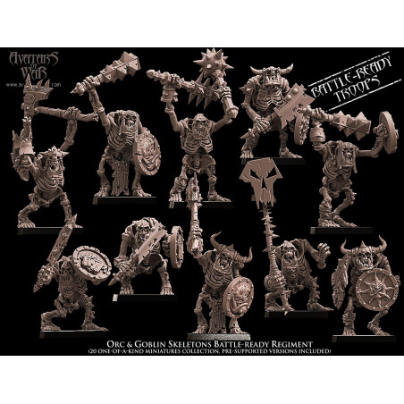 Avatars of War-Kit squelettes Gobelins   