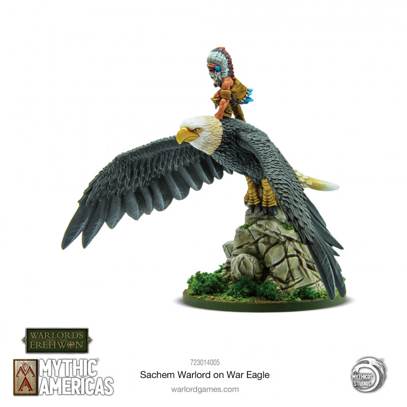 Warlord Games-Tribal Nations Sachem on war eagle 