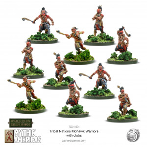 Warlord Games-Tribal nations Mohawk warriors with clubs 