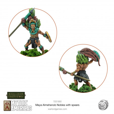 Warlord Games-Maya Almehenob nobles with spears 