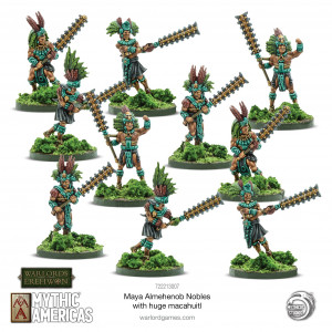 Warlord Games-Maya Almehenob with huge macuahuitl 