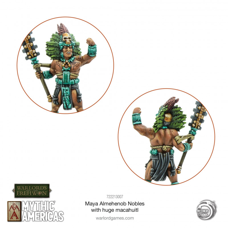Warlord Games-Maya Almehenob with huge macuahuitl 
