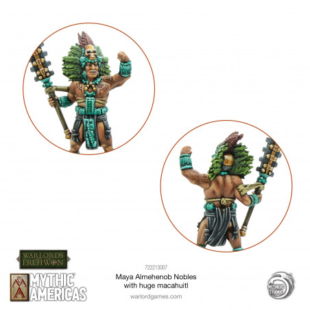 Warlord Games-Maya Almehenob with huge macuahuitl 