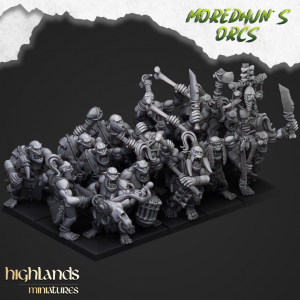 Higlands Miniature-Cave Orcs armes de base 