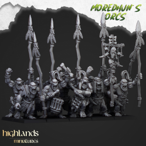 Higlands Miniature-Cave orcs Lances 