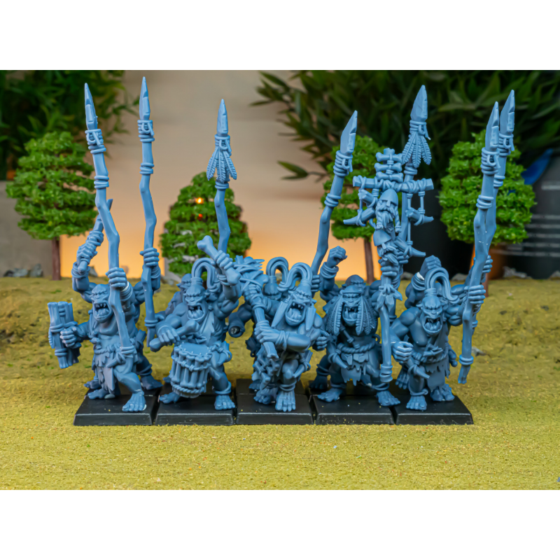 Higlands Miniature-Cave orcs Lances 