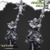 Higlands Miniature-Mounted cave orcs 
