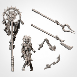 Txarly Factory-Battle Bearer Skeleton on foot/horse 