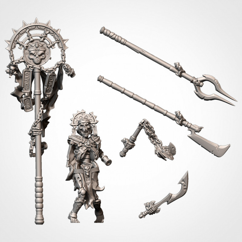 Txarly Factory-Battle Bearer Skeleton on foot/horse 