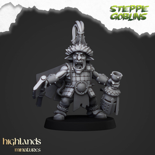 Higlands Miniature-Steppe Goblin Hero 
