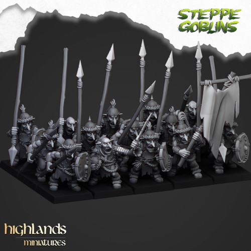 Higlands Miniature-Steppe Goblin Lanciers 