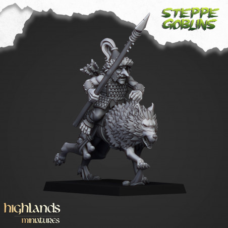 Higlands Miniature-Steppe Goblin Sur loups 