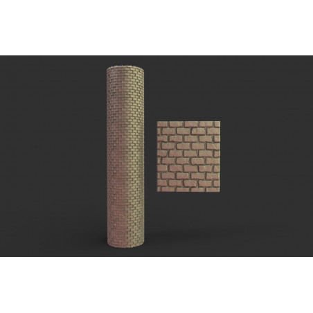 Rouleau texturé 4 pour socles Impréssion 3D pour jeux de figurines 