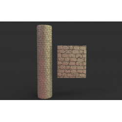Rouleau texturé 5 pour socles Impréssion 3D pour jeux de figurines 