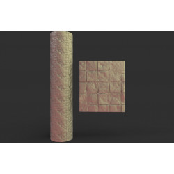 Rouleau texturé 6 pour socles Impréssion 3D pour jeux de figurines 