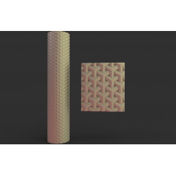 Rouleau texturé 10 pour socles Impréssion 3D pour jeux de figurines 