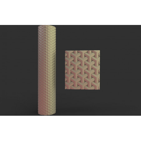 Rouleau texturé 10 pour socles Impréssion 3D pour jeux de figurines 