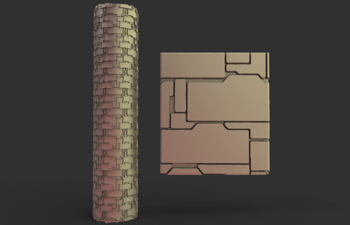 Rouleau texturé 11 pour socles Impréssion 3D pour jeux de figurines - Bild 1 von 1