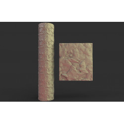 Rouleau texturé 14 pour socles Impréssion 3D pour jeux de figurines 
