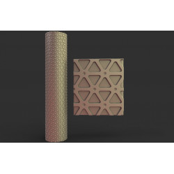 Rouleau texturé 16 pour socles Impréssion 3D pour jeux de figurines 