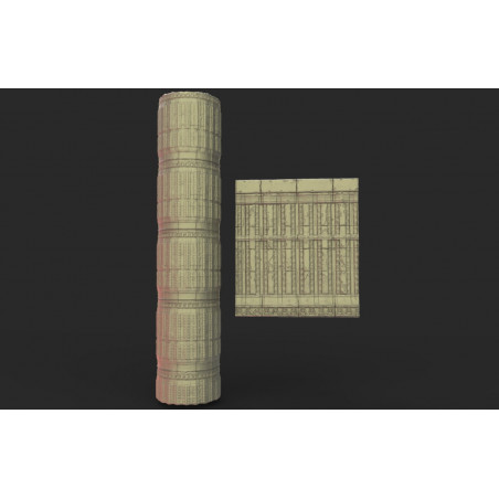 Rouleau texturé 18 pour socles Impréssion 3D pour jeux de figurines 