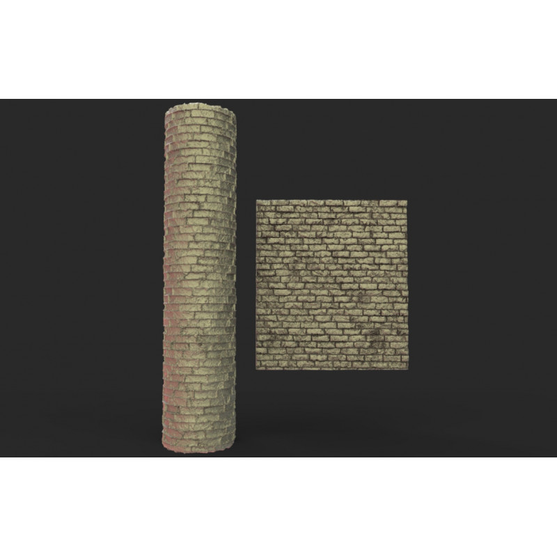 Rouleau texturé 20pour socles Impréssion 3D pour jeux de figurines  