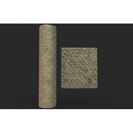 Rouleau texturé 20pour socles Impréssion 3D pour jeux de figurines  