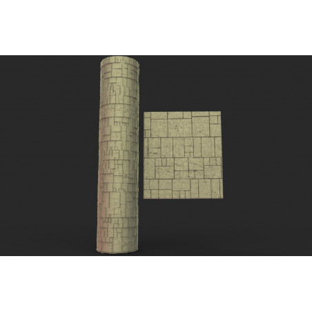 Rouleau texturé 23 pour socles Impréssion 3D pour jeux de figurines 