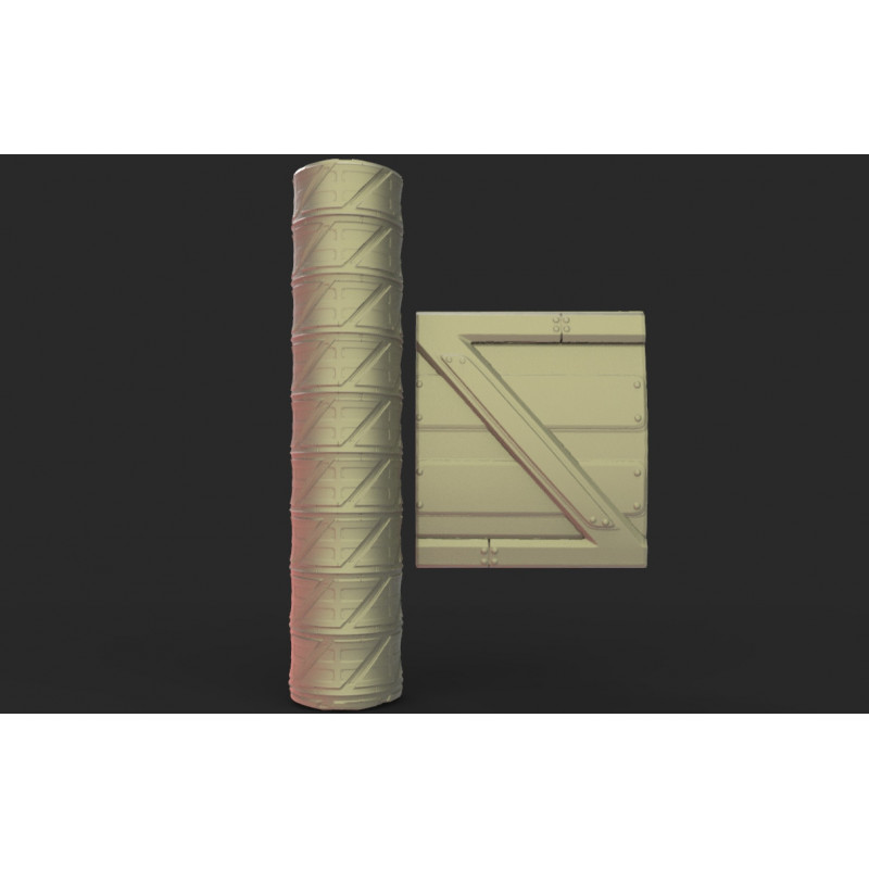 Rouleau texturé 25 pour socles Impréssion 3D pour jeux de figurines 