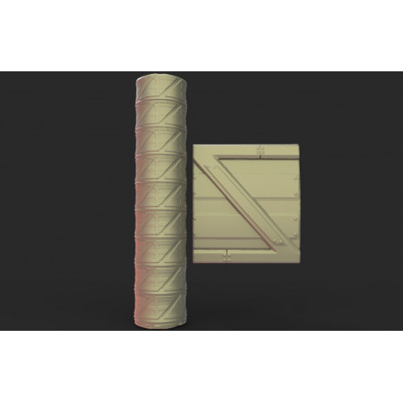 Rouleau texturé 25 pour socles Impréssion 3D pour jeux de figurines 