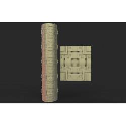 Rouleau texturé 26 pour socles Impréssion 3D pour jeux de figurines 