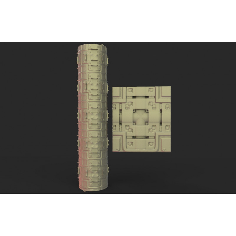 Rouleau texturé 26 pour socles Impréssion 3D pour jeux de figurines 