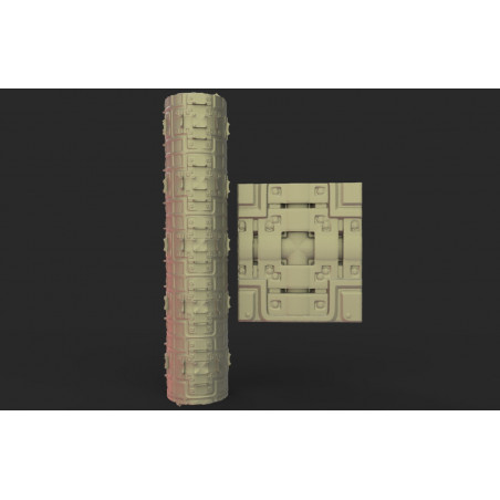 Rouleau texturé 26 pour socles Impréssion 3D pour jeux de figurines 