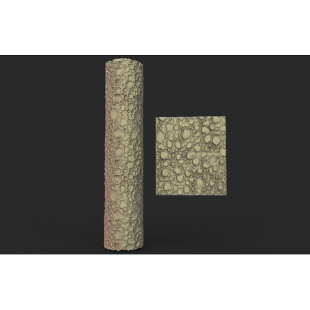 Rouleau texturé 29 pour socles Impréssion 3D pour jeux de figurines 