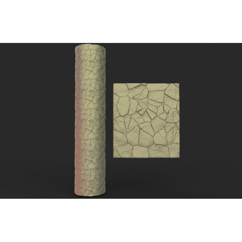 Rouleau texturé 30 pour socles Impréssion 3D pour jeux de figurines 