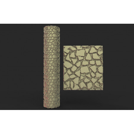 Rouleau texturé 31 pour socles Impréssion 3D pour jeux de figurines 