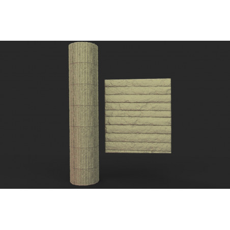 Rouleau texturé 33 pour socles Impréssion 3D pour jeux de figurines 