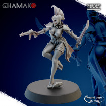 Figurine imprimée en 3D Résine pour jeux de figurines Space elves-Arlequin 1 