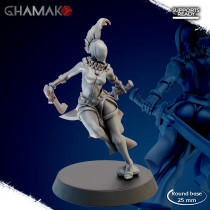 Figurine imprimée en 3D Résine pour jeux de figurines Space elves-Arlequin 1 