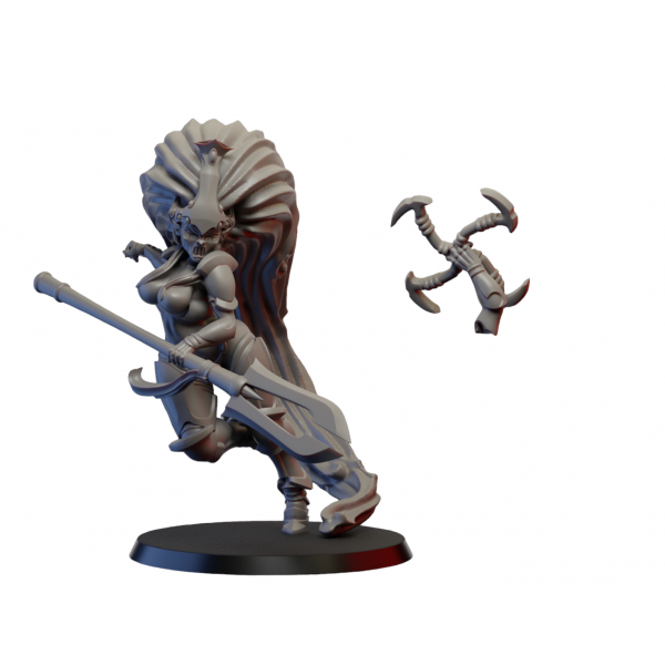 Figurine 3D Résine pour jeux de figurines Space elves-Championne banshee 