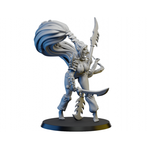 Figurine 3D  Pin up eldar noir